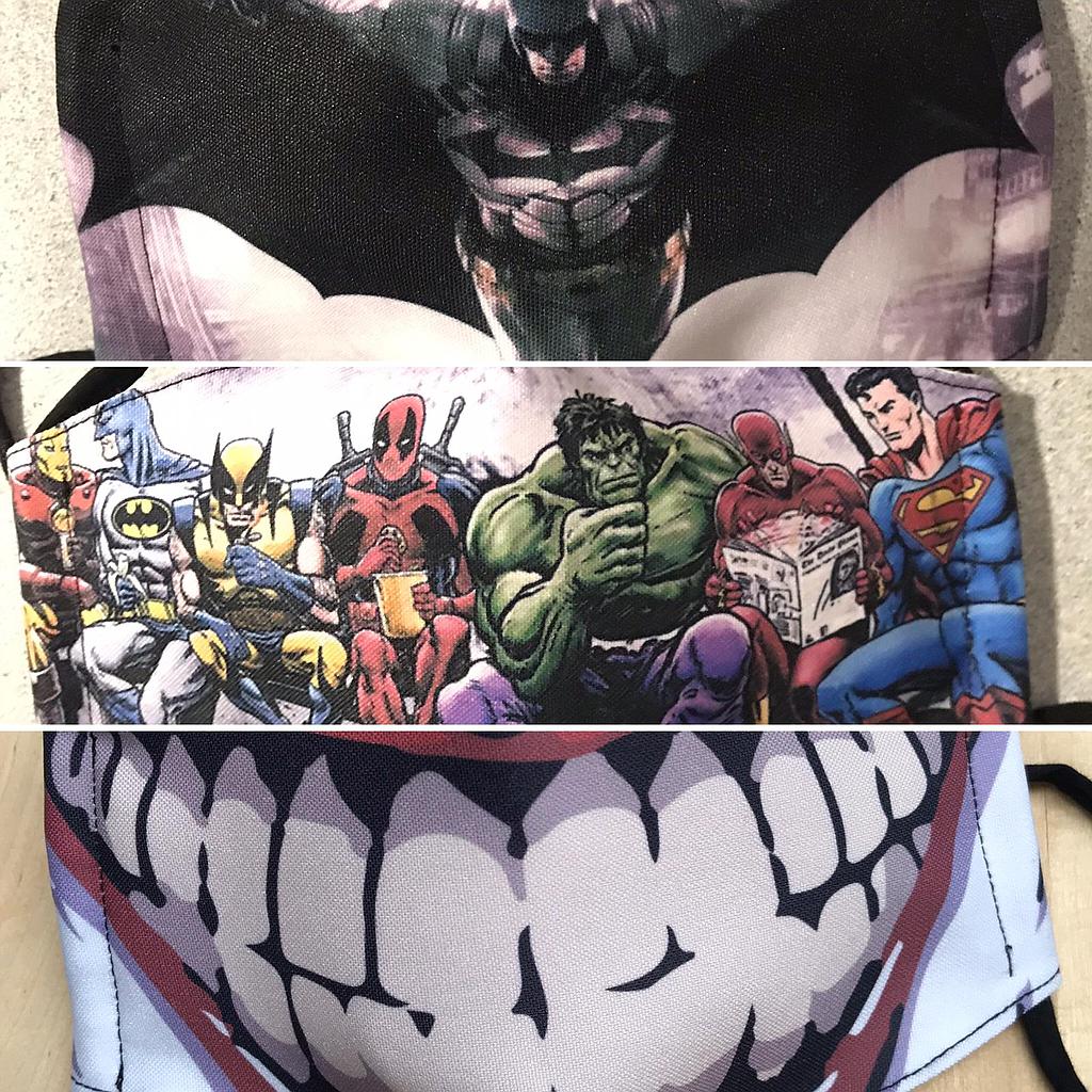 MARVEL / DC (Mascarilla Pers. Sublima)